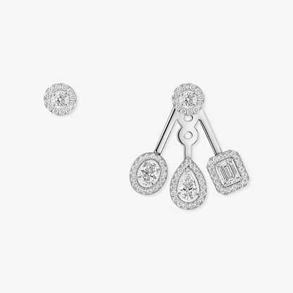 [Zalyn]MY TWIN TRIO DIAMOND EARRINGS