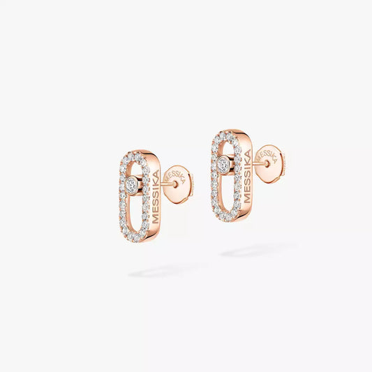 [Zalyn]MOVE UNO DIAMOND EARRINGS