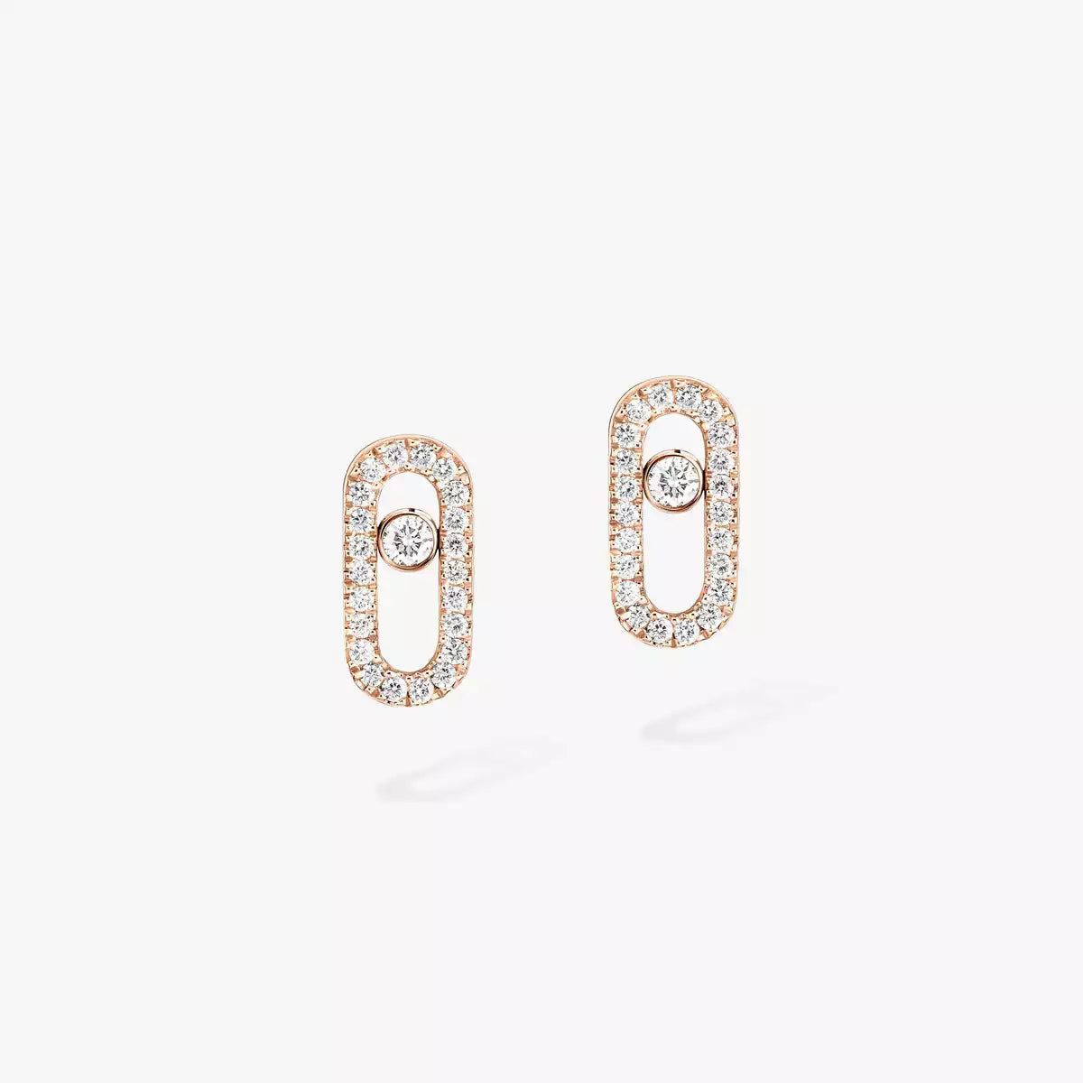 [Zalyn]MOVE UNO DIAMOND EARRINGS