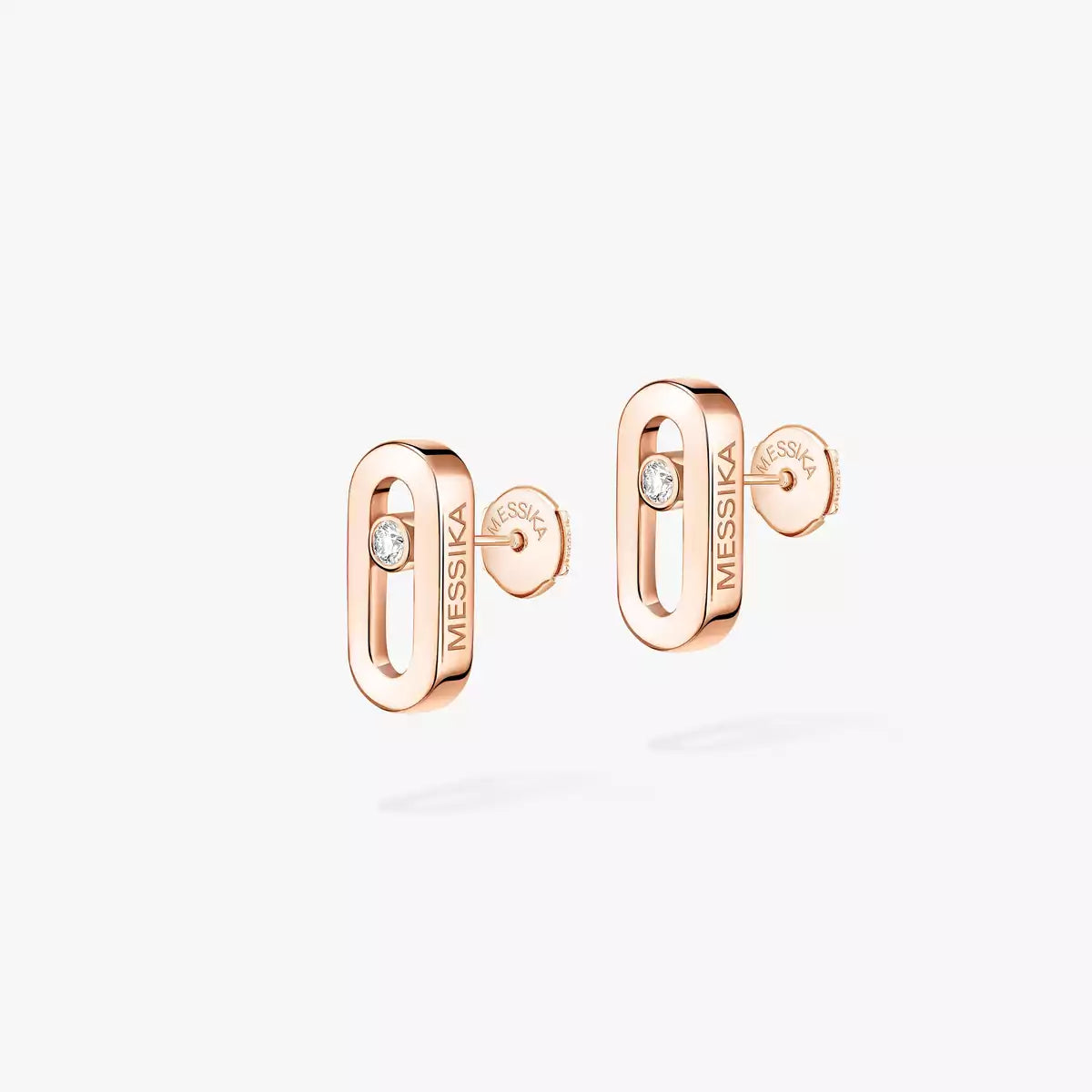 [Zalyn]MOVE UNO DIAMOND STUD EARRINGS
