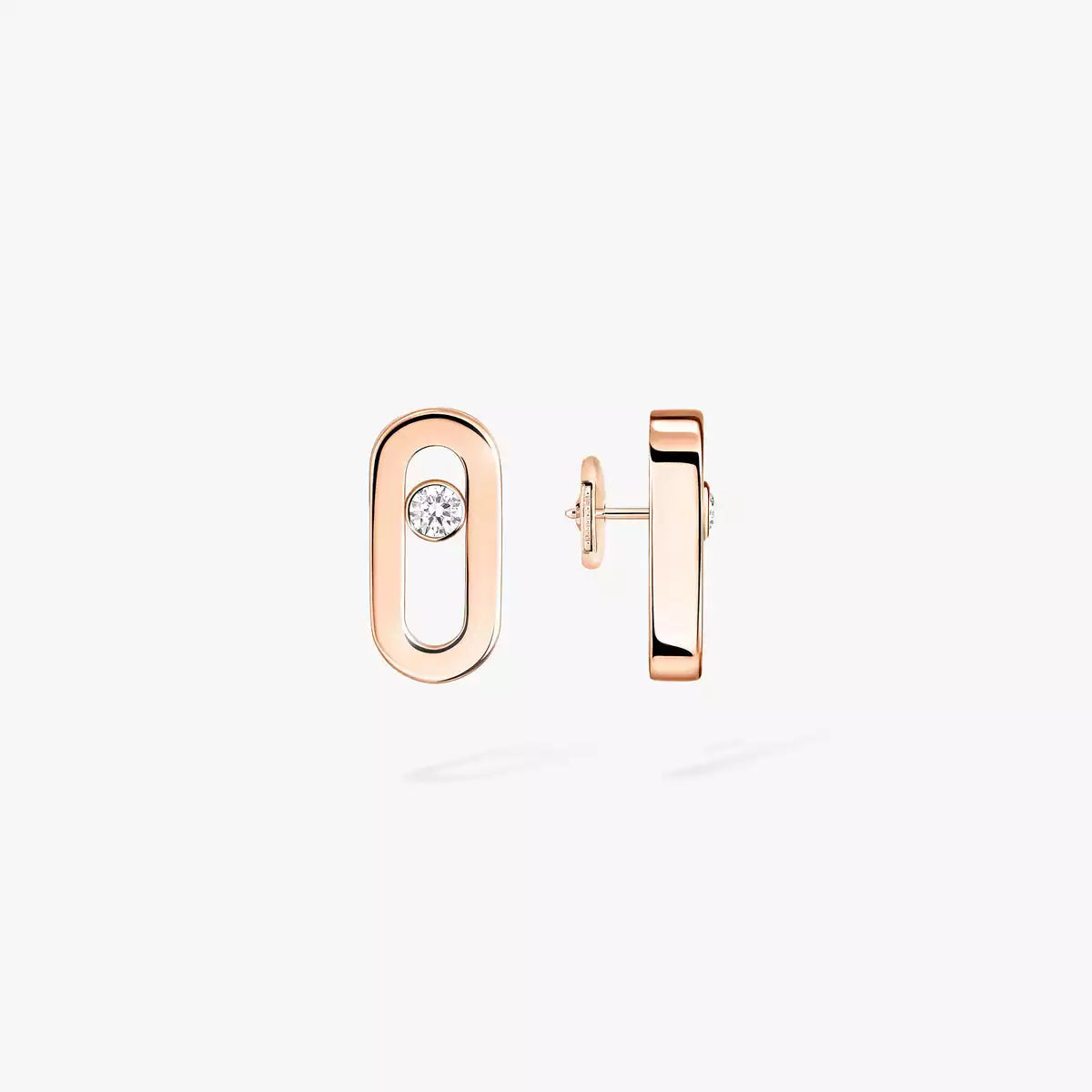 [Zalyn]MOVE UNO DIAMOND STUD EARRINGS
