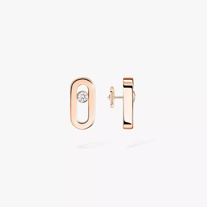 [Zalyn]MOVE UNO DIAMOND STUD EARRINGS