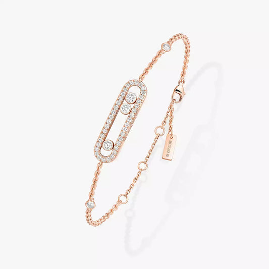 [Zalyn]PAVÉ BABY MOVE DIAMOND BRACELET