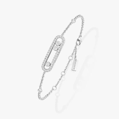 [Zalyn]PAVÉ BABY MOVE DIAMOND BRACELET