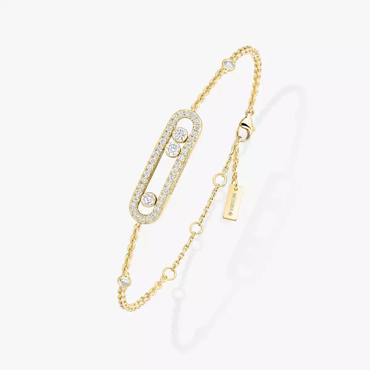 [Zalyn]PAVÉ BABY MOVE DIAMOND BRACELET