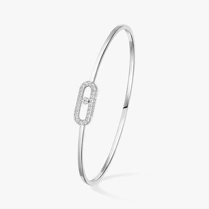 [Zalyn]MOVE UNO PAVÉ FLEX BANGLE (MEDIUM)