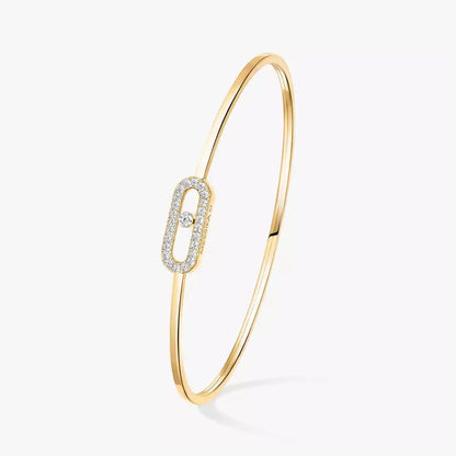 [Zalyn]MOVE UNO PAVÉ FLEX BANGLE (MEDIUM)