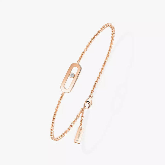 [Zalyn]MOVE UNO SINGLE DIAMOND BRACELET