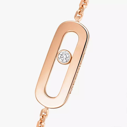 [Zalyn]MOVE UNO SINGLE DIAMOND BRACELET