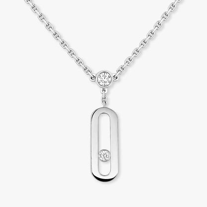 [Zalyn]MOVE UNO DOUBLE-PENDANT NECKLACE