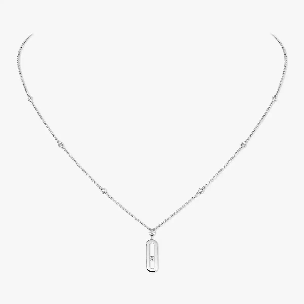 [Zalyn]SIGNATURE FRAME NECKLACE