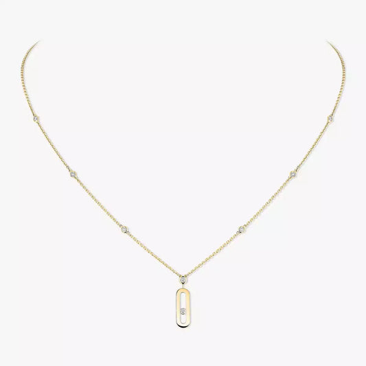 [Zalyn]SIGNATURE FRAME NECKLACE
