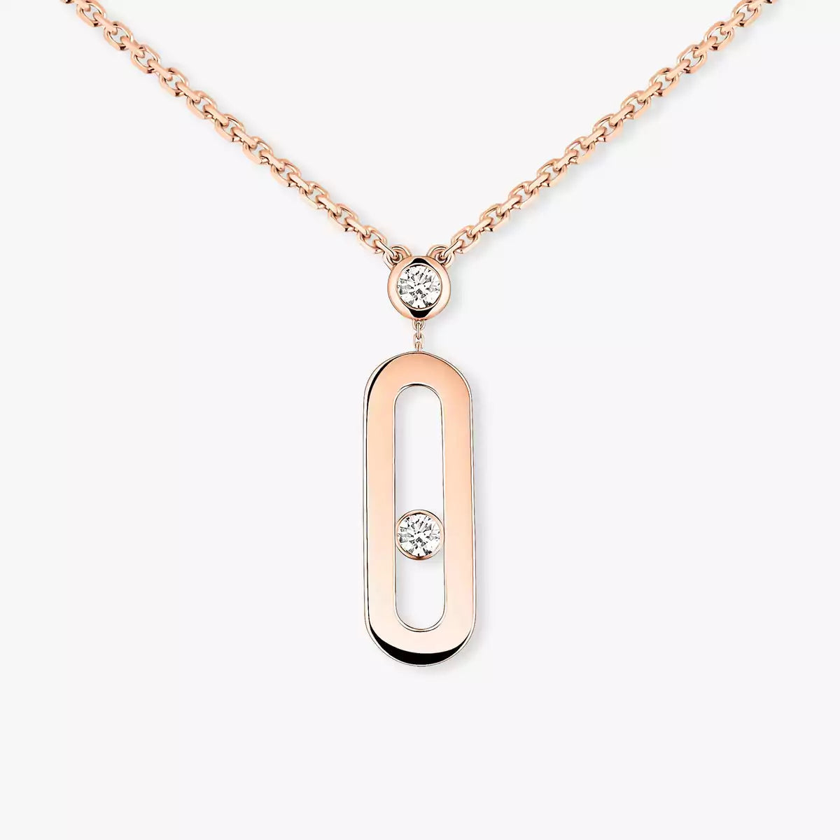 [Zalyn Jewelry] Move Uno Gold Diamond Long Necklace