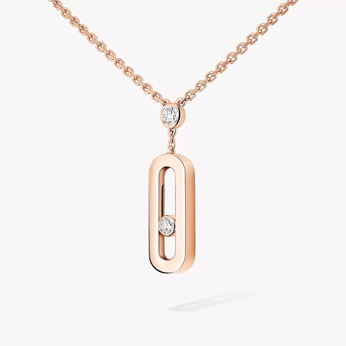 [Zalyn Jewelry] Move Uno Gold Diamond Long Necklace