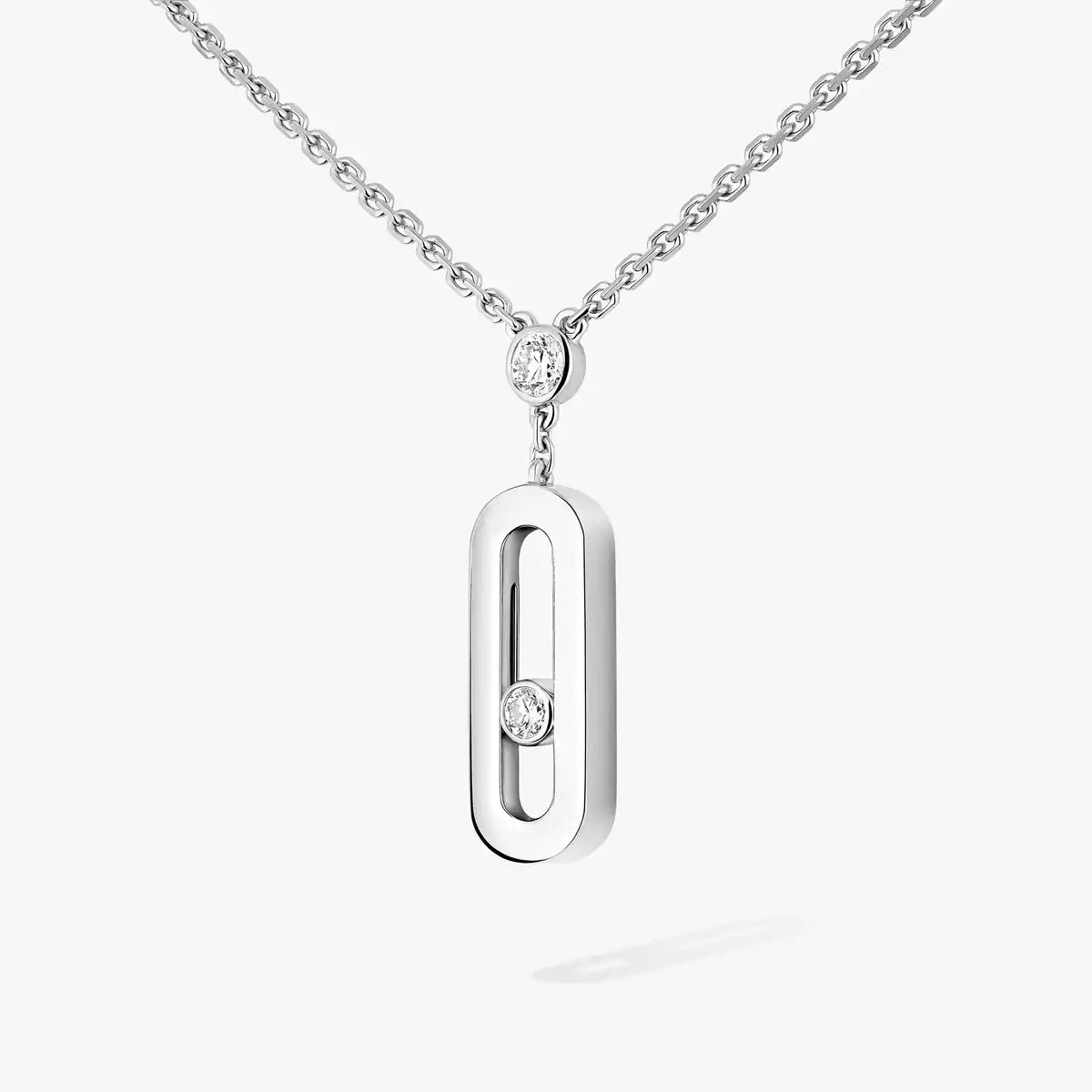 [Zalyn Jewelry] Move Uno Gold Diamond Long Necklace