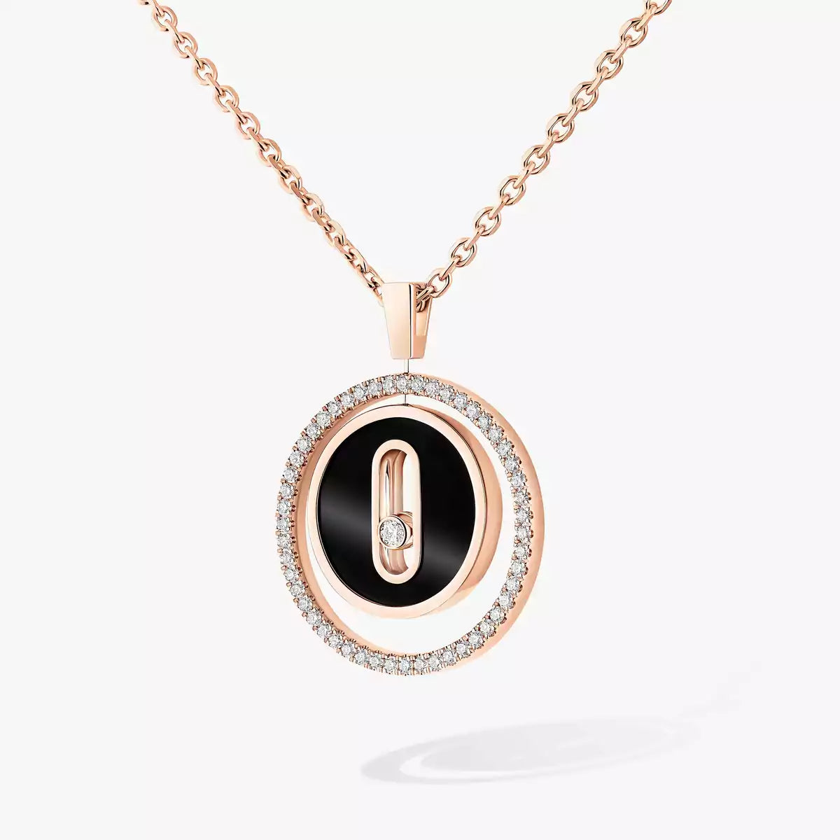 [Zalyn]LUCKY MOVE DIAMOND NECKLACE