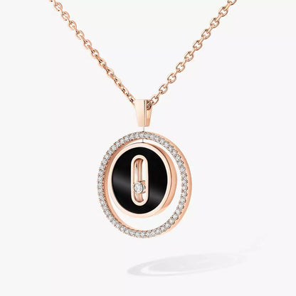 [Zalyn]LUCKY MOVE DIAMOND NECKLACE