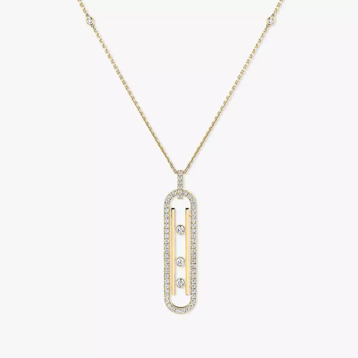 [Zalyn]MOVE 10TH ANNIVERSARY PENDANT NECKLACE