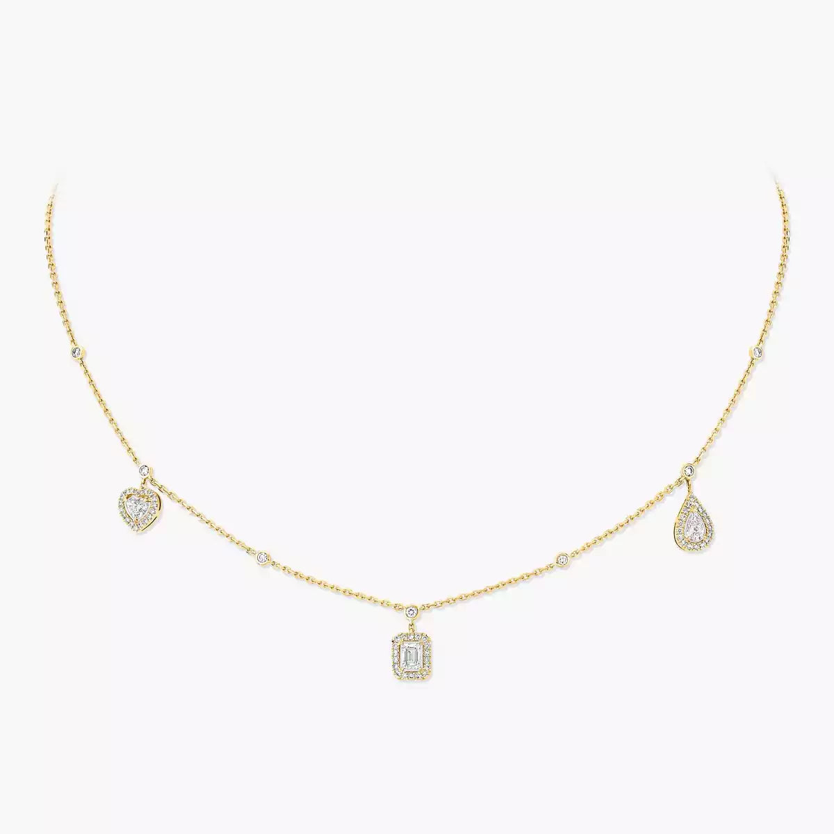 [Zalyn]TRIFECTA CHARM NECKLACE