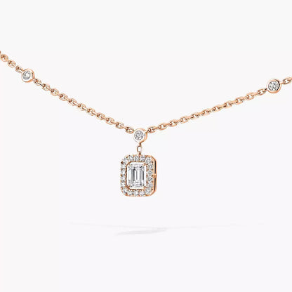 [Zalyn Jewelry]My Twin Diamond Necklace in Silver