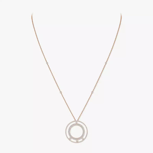 [Zalyn]MOVE ROMANE LONG PAVÉ DIAMOND NECKLACE
