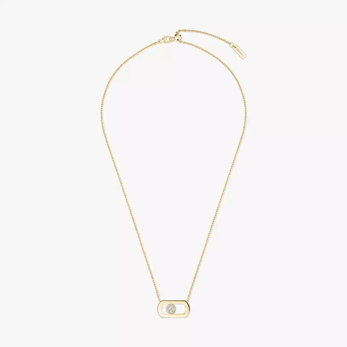 [Zalyn Jewelry]So Move Diamond Necklace in Gold