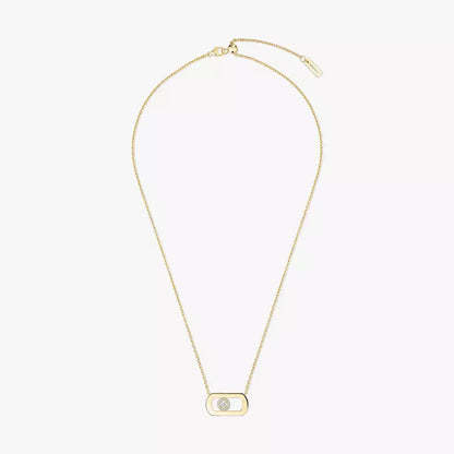 [Zalyn Jewelry]So Move Diamond Necklace in Gold