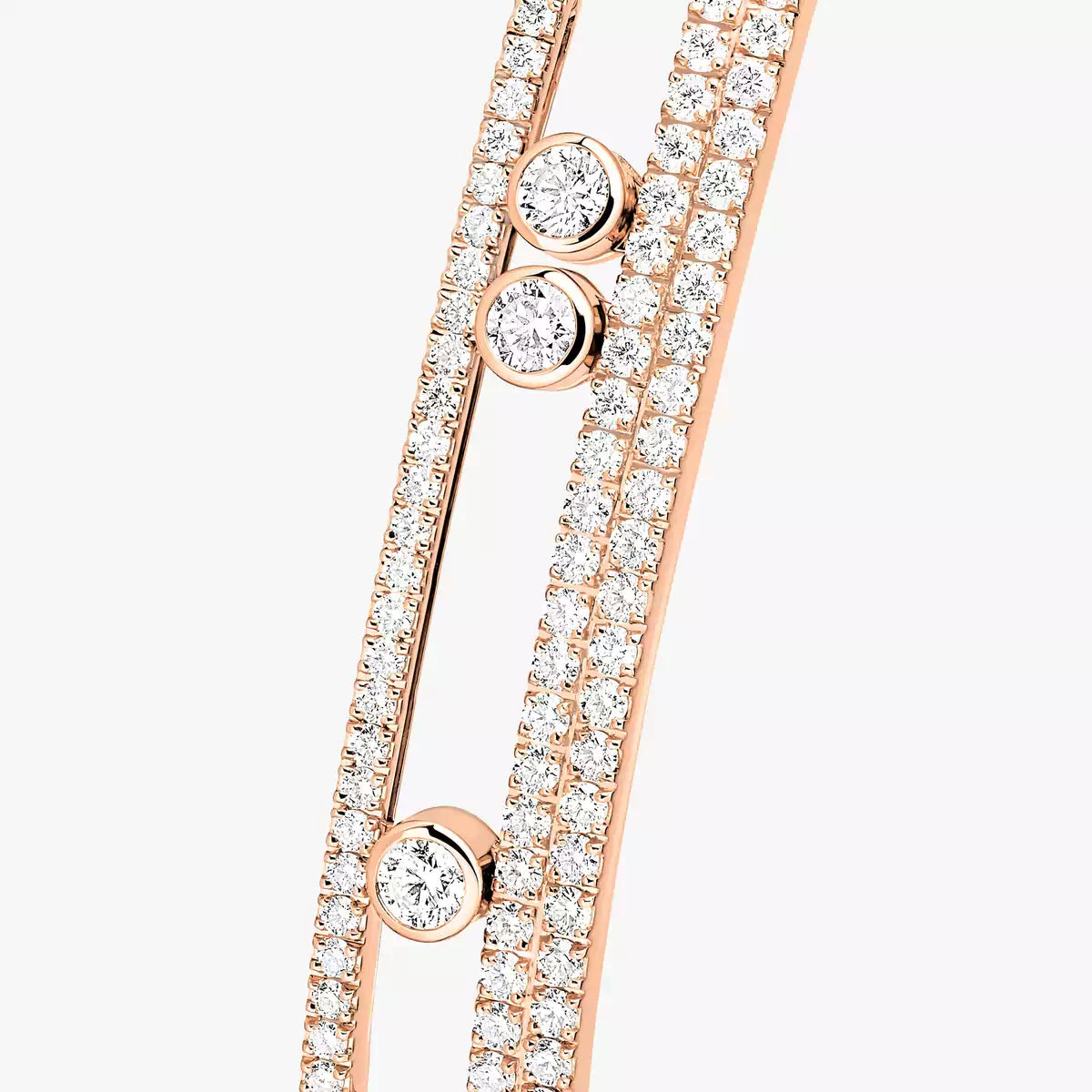 [Zalyn]MOVE ROMANE PAVÉ DIAMOND BANGLE BRACELET
