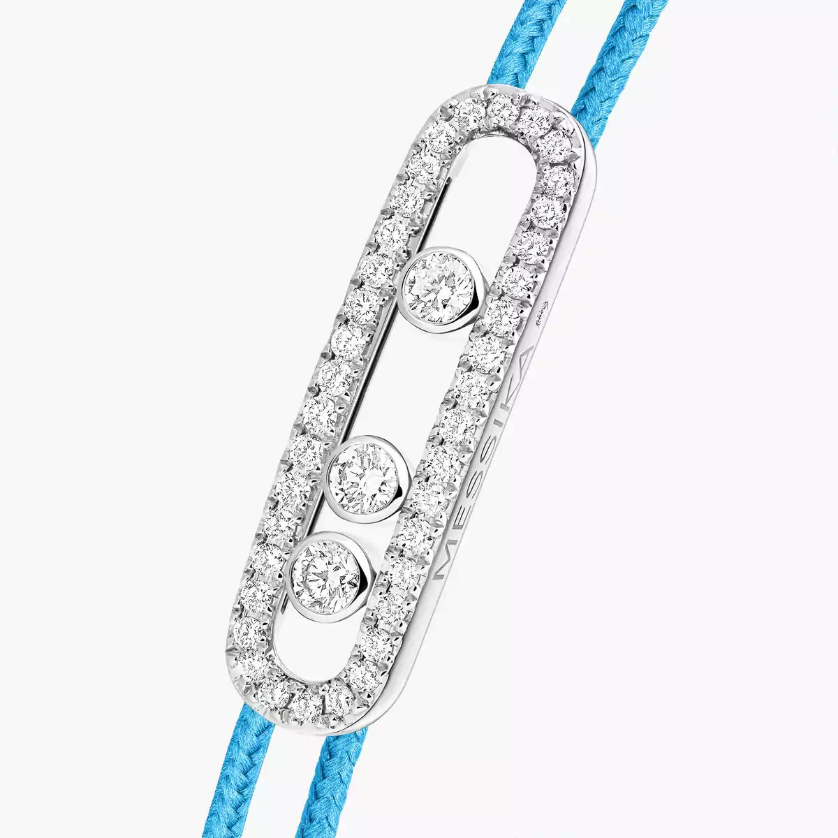 [Zalyn Jewelry]Messika Care(s) pink cord pav¨¦ bracelet