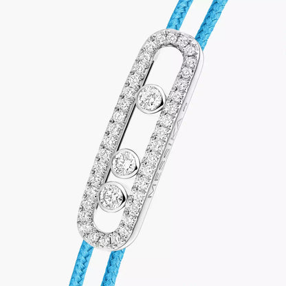 [Zalyn Jewelry]Messika Care(s) pink cord pav¨¦ bracelet