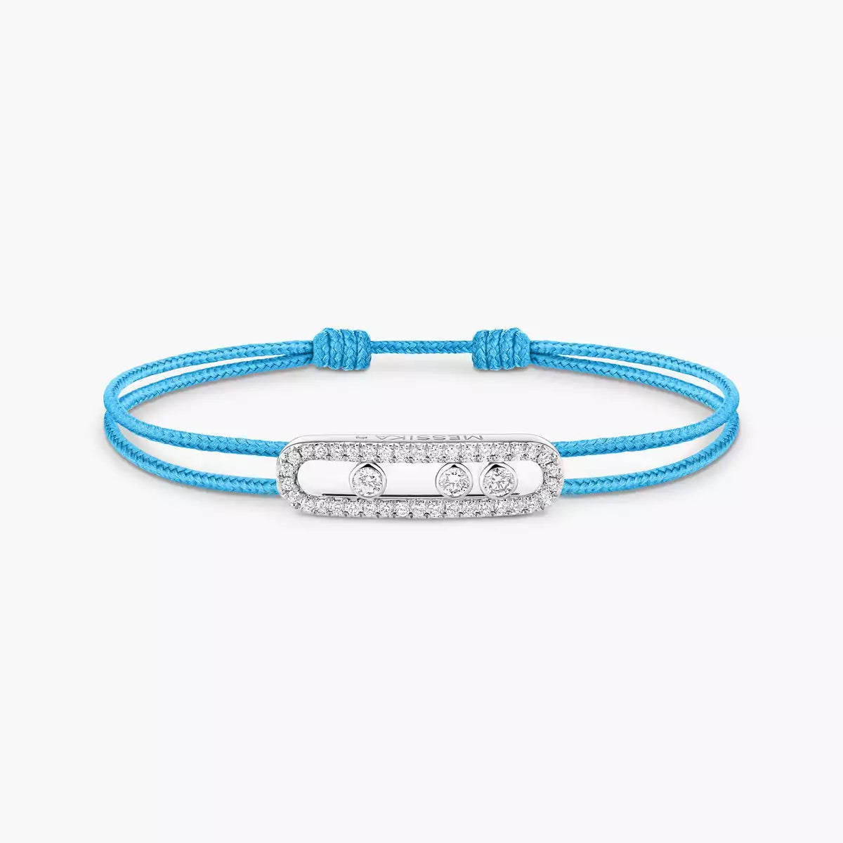 [Zalyn]CARE(S) PAVÉ CORD BRACELET
