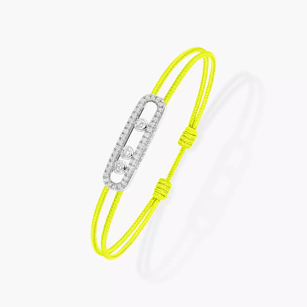 [Zalyn Jewelry]Messika Care(s) pink cord pav¨¦ bracelet