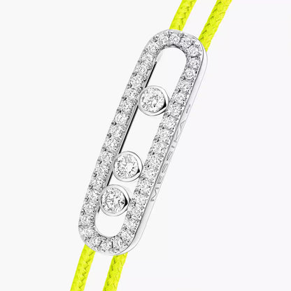 [Zalyn Jewelry]Messika Care(s) pink cord pav¨¦ bracelet