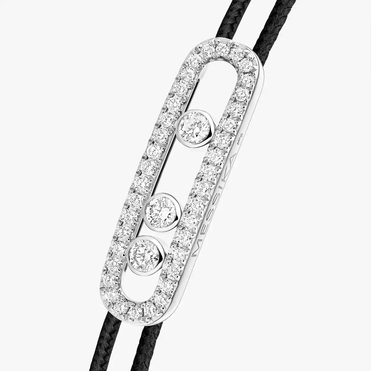 [Zalyn]CARE(S) PAVÉ CORD BRACELET