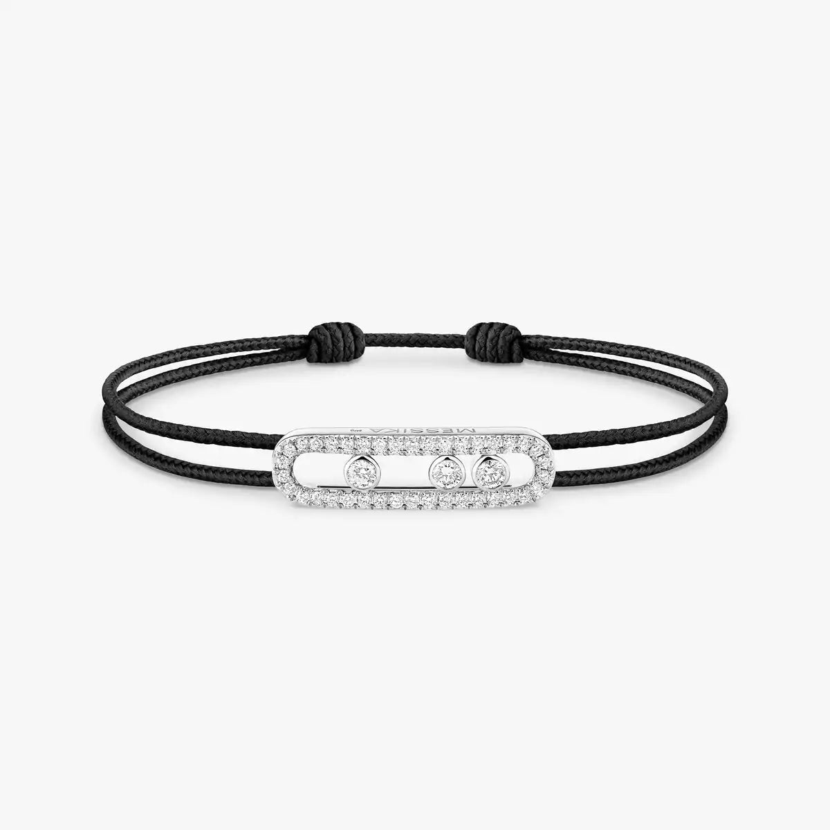 [Zalyn Jewelry]Messika Care(s) pink cord pav¨¦ bracelet