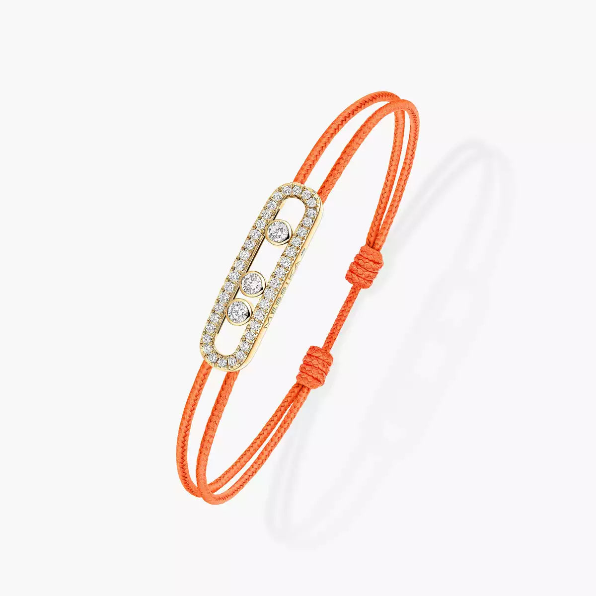 [Zalyn Jewelry]Messika Care(s) pink cord pav¨¦ bracelet