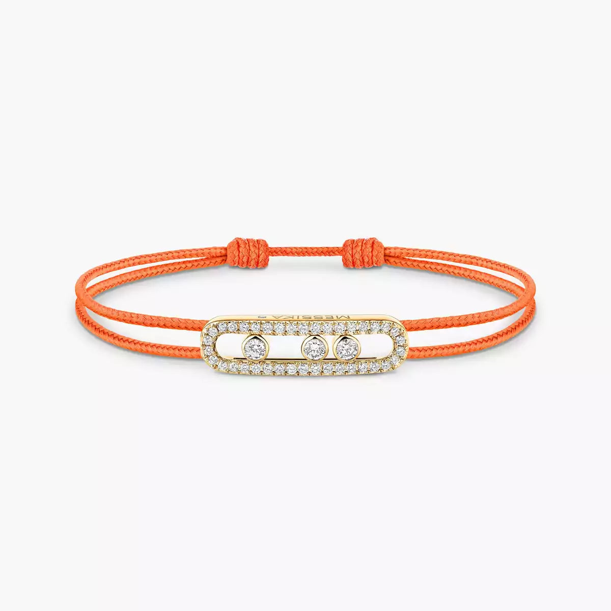 [Zalyn Jewelry]Messika Care(s) pink cord pav¨¦ bracelet