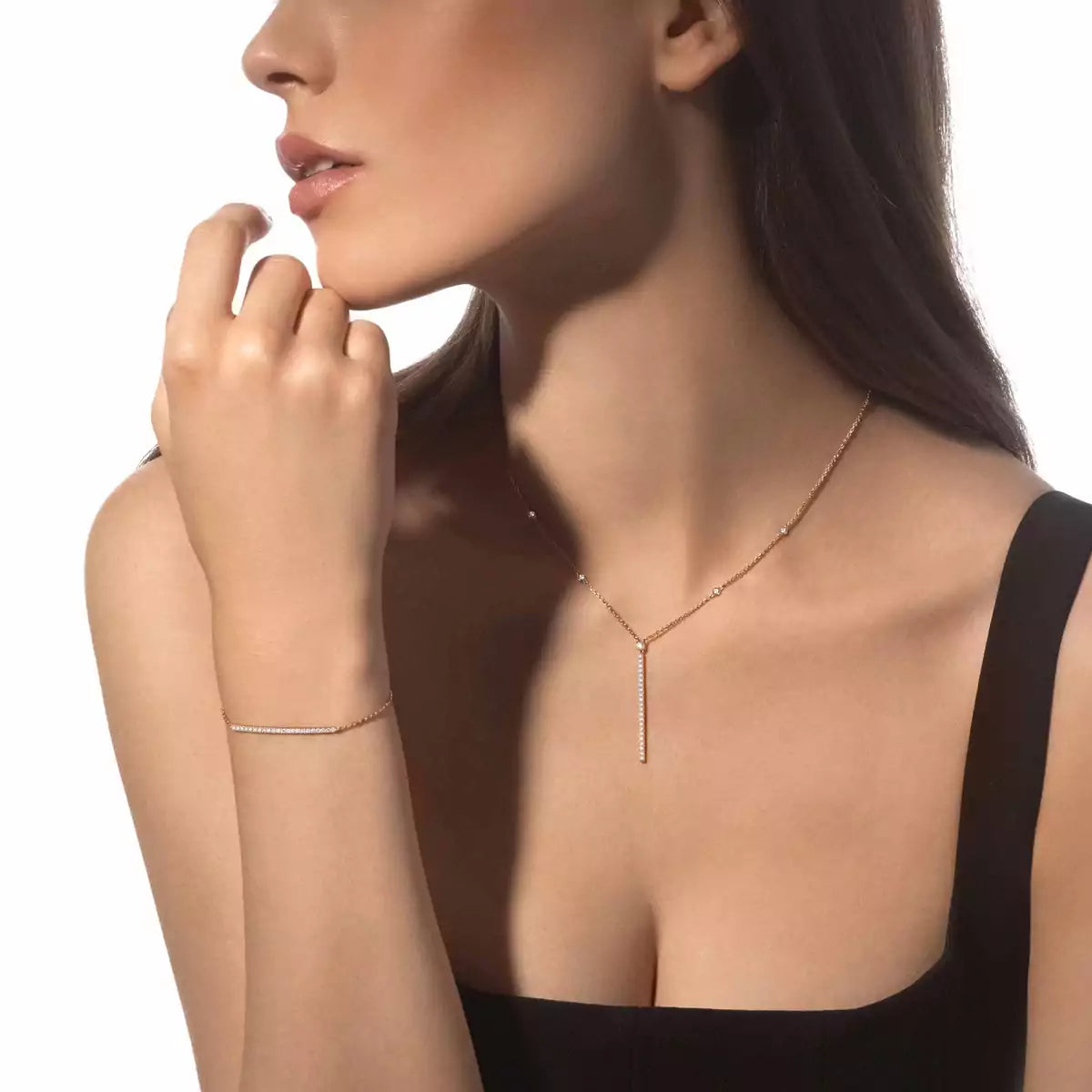 [Zalyn]MY TWIN TOI & MOI DIAMOND THIN BANGLE