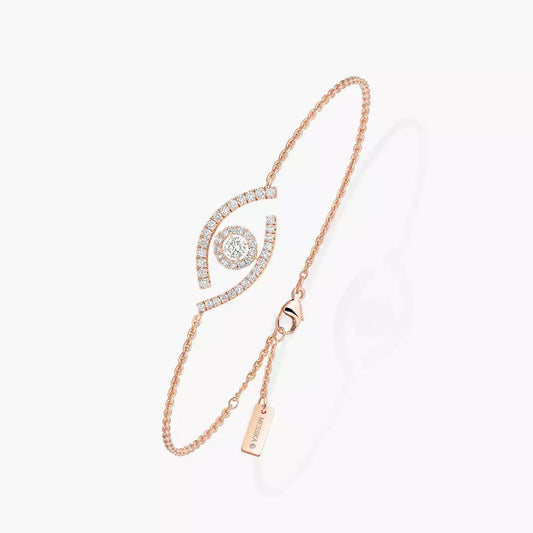 [Zalyn]LUCKY EYE PAVÉ-SET DIAMOND BRACELET