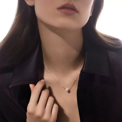 [Zalyn]JOY PENDANT DIAMOND NECKLACE