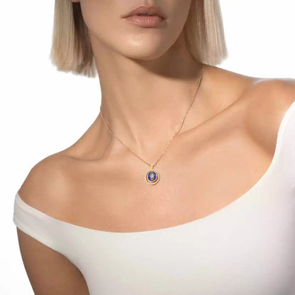 [Zalyn]LUCKY MOVE DIAMOND NECKLACE
