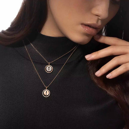 [Zalyn]LUCKY MOVE FULL PAVÉ DIAMOND NECKLACE