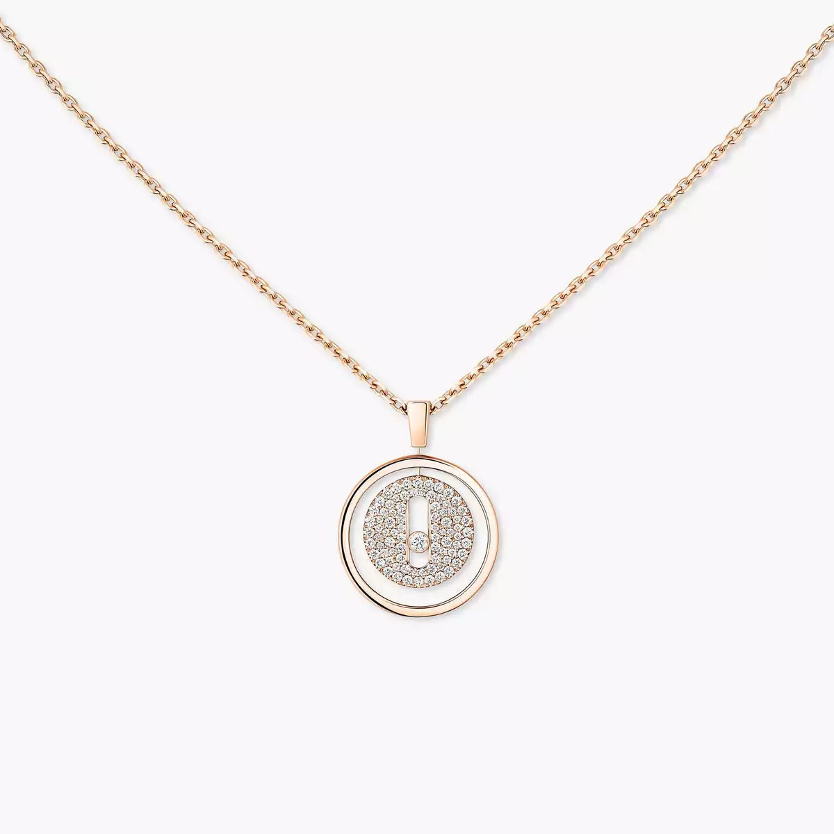 [Zalyn]LUCKY MOVE FULL PAVÉ DIAMOND NECKLACE