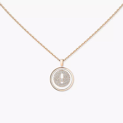 [Zalyn]LUCKY MOVE FULL PAVÉ DIAMOND NECKLACE