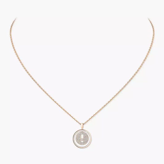 [Zalyn]LUCKY MOVE FULL PAVÉ DIAMOND NECKLACE