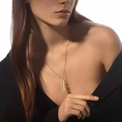 [Zalyn Jewelry]Diamond Necklace Move 10Th