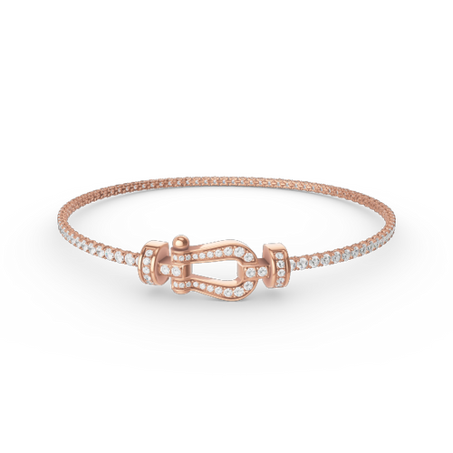[Zalyn Jewelry ]FORCE  HORSESHOE  DIAMOND TENNIS BRACELET
