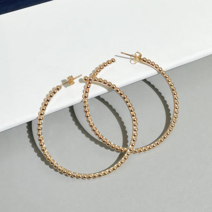 [Zalyn Jewelry] SMOOTH BEAD STUD EARRINGS