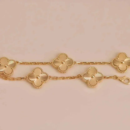 [Zalyn Jewelry ] CLOVER 5 MOTIF LASER BRACELET COLLECTION