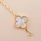 [Zalyn Jewelry ]CLOVER WHITE PEARL MOP 5 MOTIF BRACELET COLLECTION